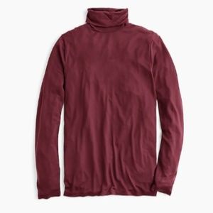 J. Crew Maroon Lyocell Turtleneck Tunic Top
